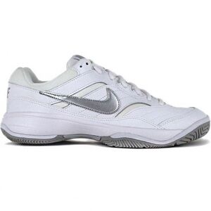 Nike Court Lite White and Gray Athletic Shoes